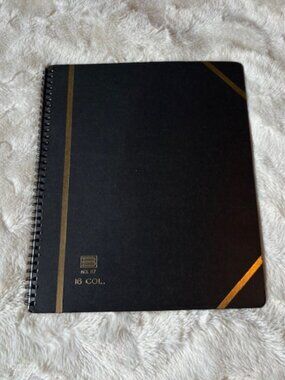 Brownline Columnar Spiral Notebook 16 Column Accounting Ledger Book 72 Pages